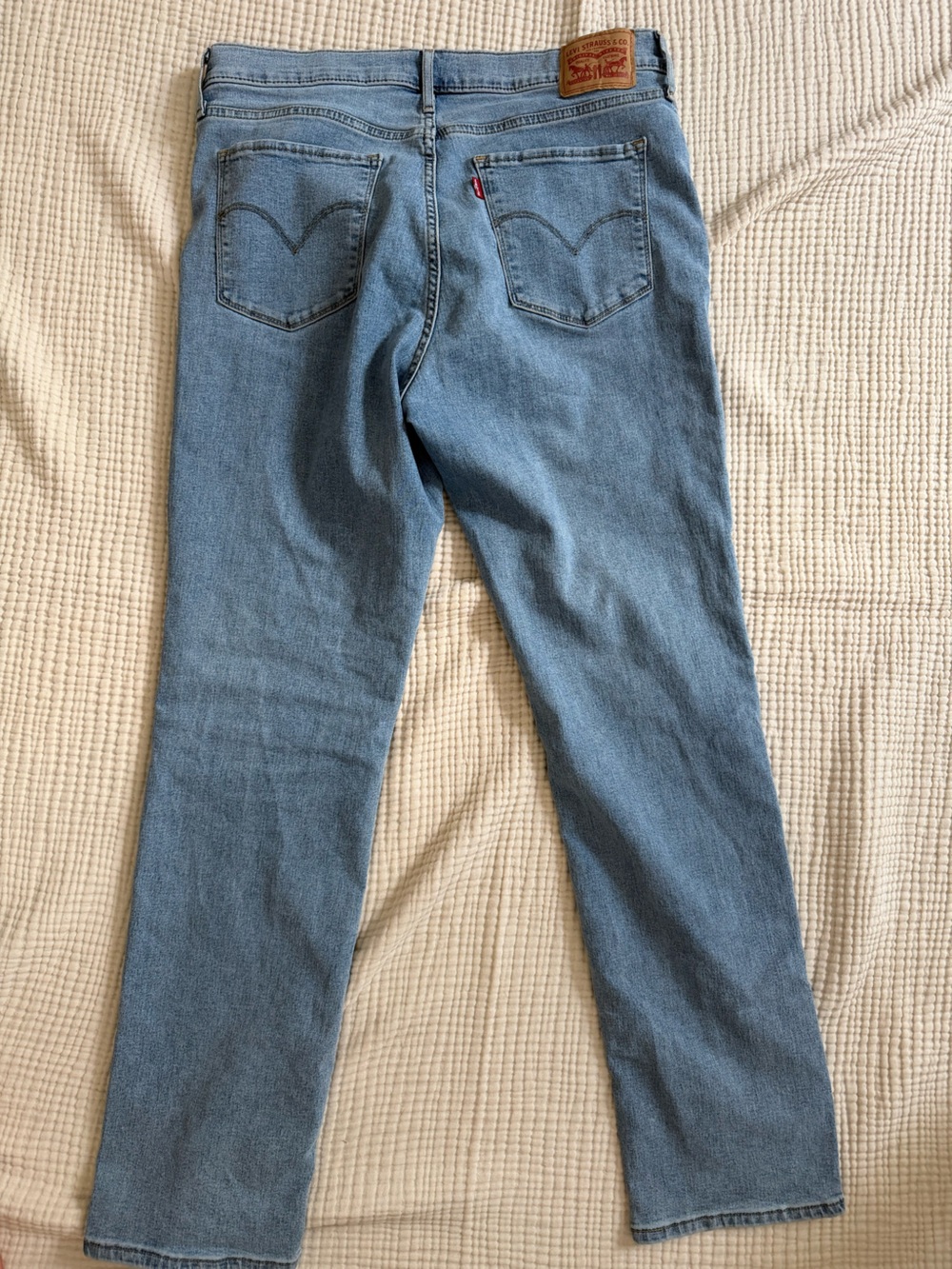 Levi's Women's Straight Jeans in Light Blue Denim
